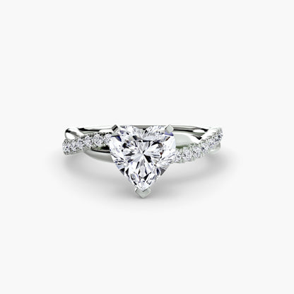 The Emerald Twist Pavé Ring - AYKA JEWELS