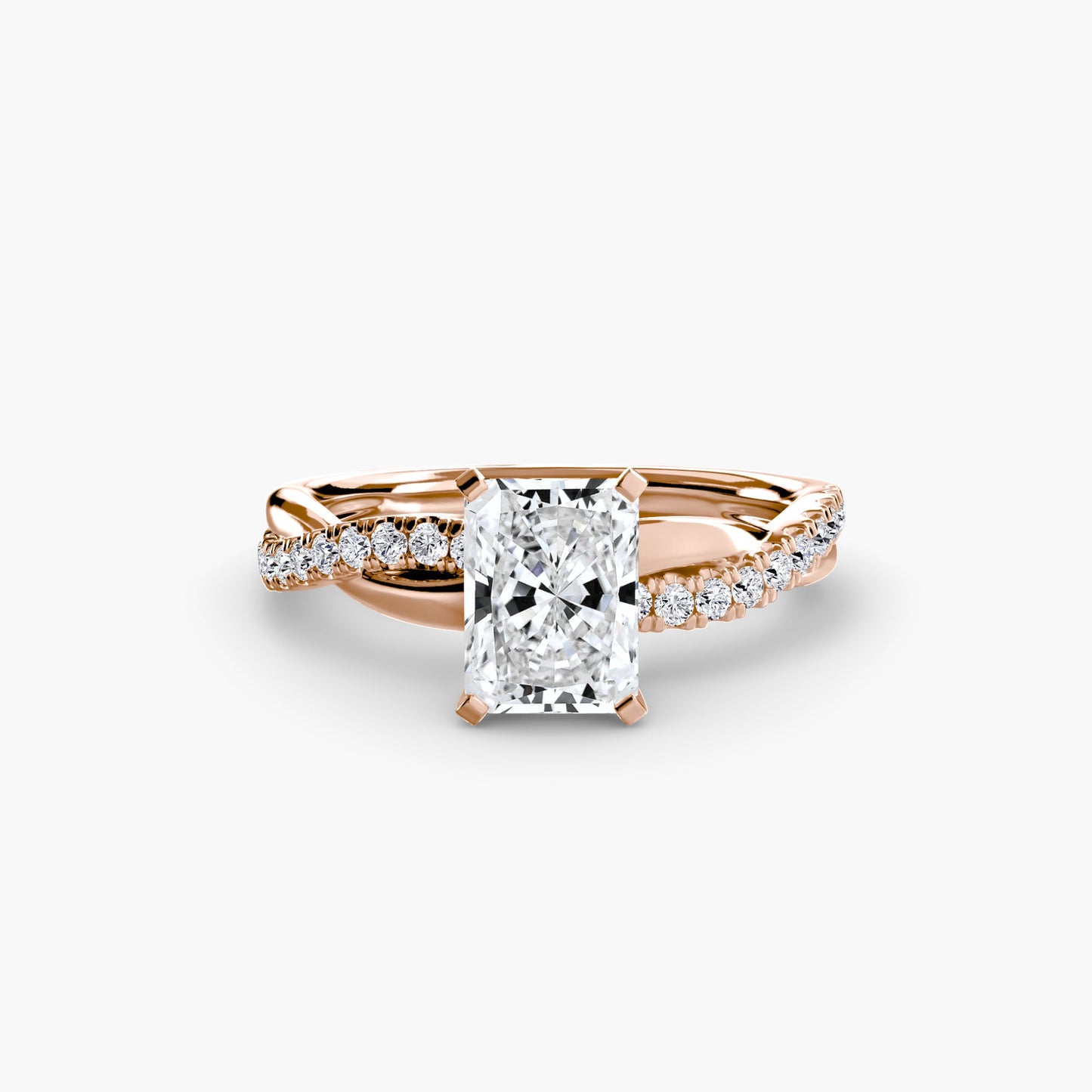 The Emerald Twist Pavé Ring - AYKA JEWELS