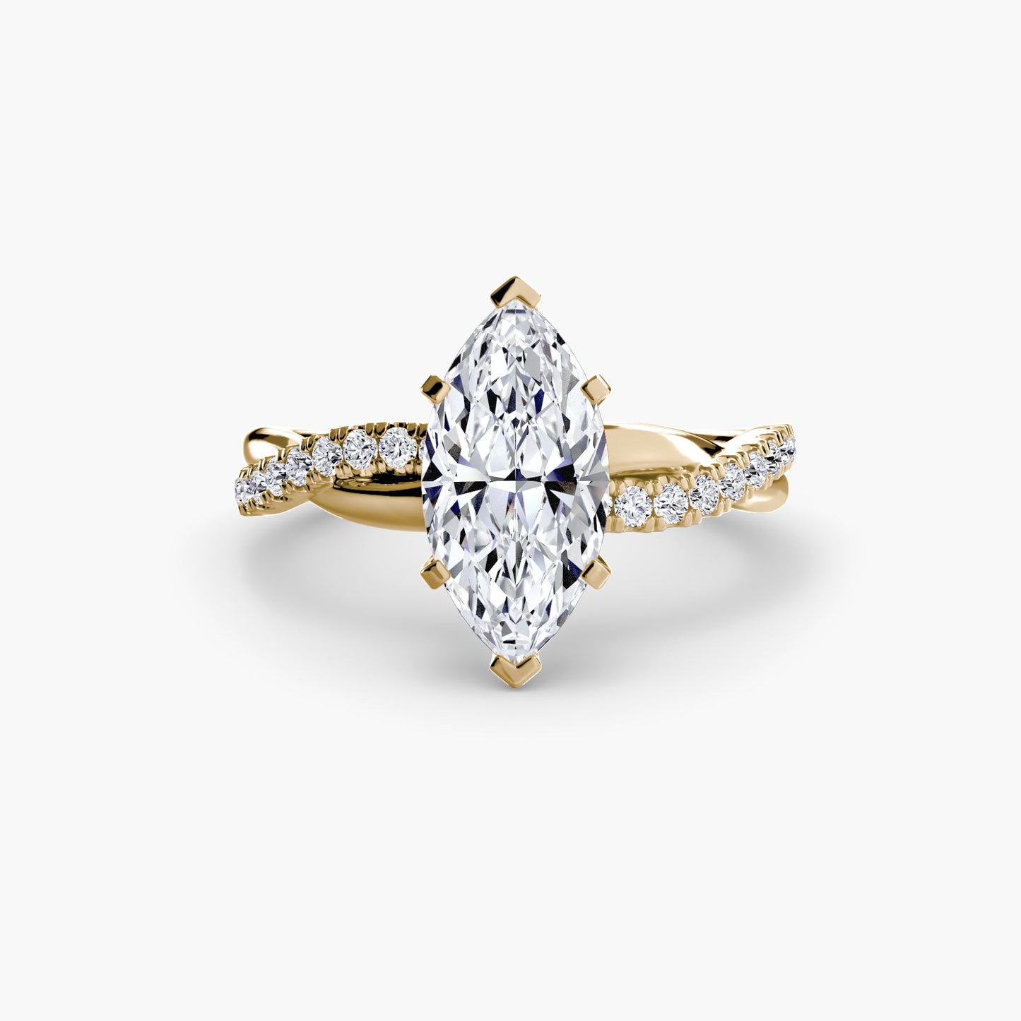 The Emerald Twist Pavé Ring - AYKA JEWELS