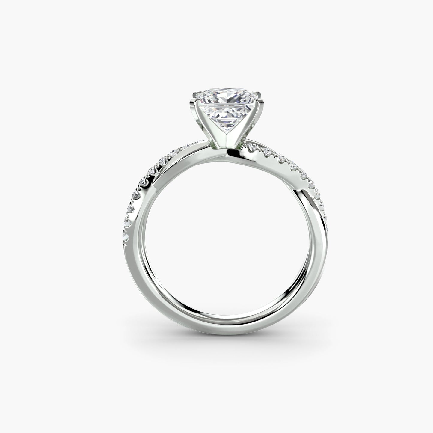 The Emerald Twist Pavé Ring - AYKA JEWELS