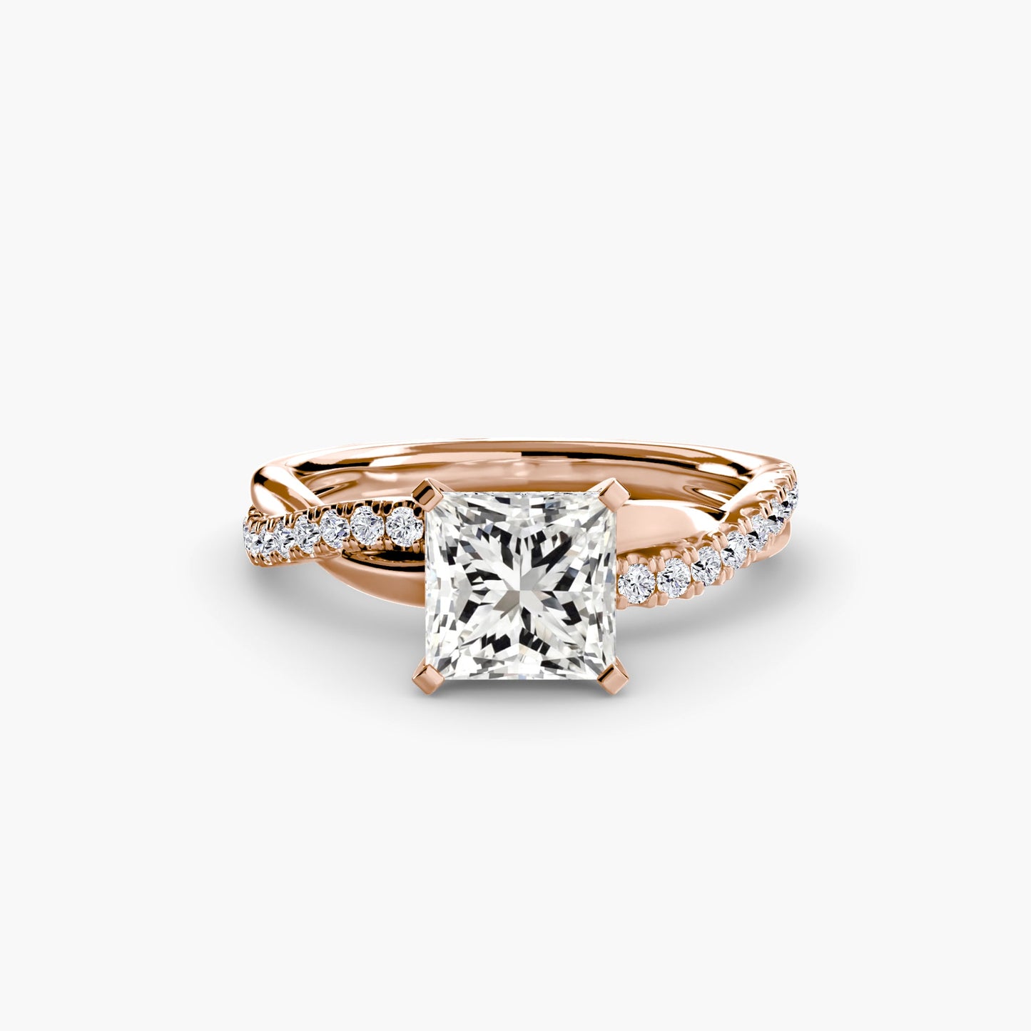 The Emerald Twist Pavé Ring - AYKA JEWELS