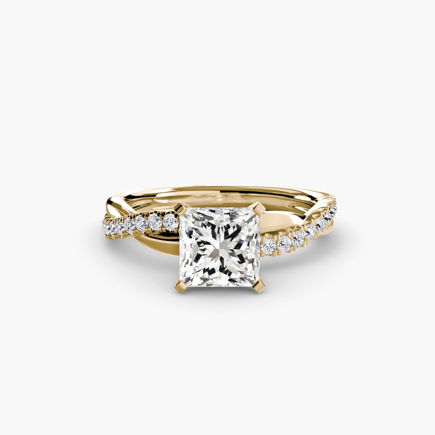 The Emerald Twist Pavé Ring - AYKA JEWELS