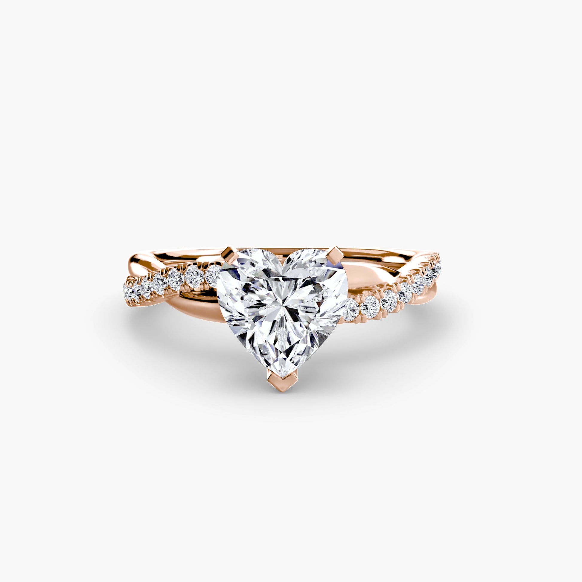 The Emerald Twist Pavé Ring - AYKA JEWELS