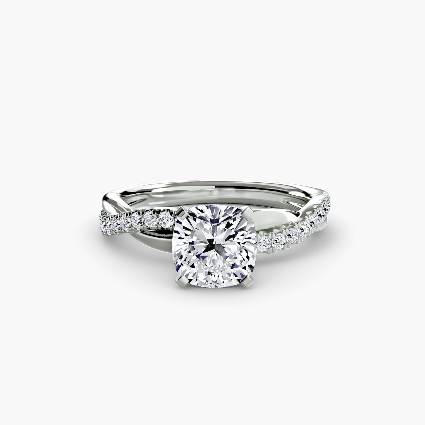 The Emerald Twist Pavé Ring - AYKA JEWELS