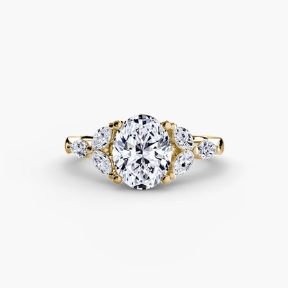 The Shoulder Cluster Ring - AYKA JEWELS