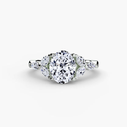 The Shoulder Cluster Ring - AYKA JEWELS