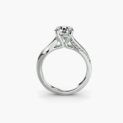The Split Shank Pavé Solitaire - AYKA JEWELS