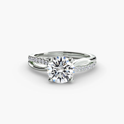 The Split Shank Pavé Solitaire - AYKA JEWELS