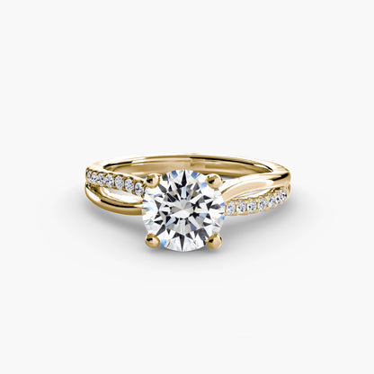 The Split Shank Pavé Solitaire - AYKA JEWELS