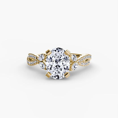 The Twist Pavé Ring - AYKA JEWELS