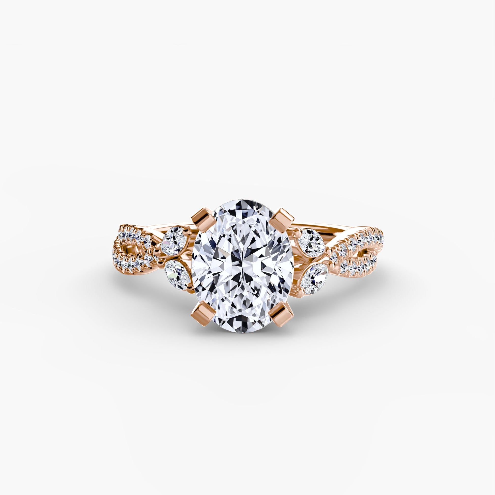 The Twist Pavé Ring - AYKA JEWELS