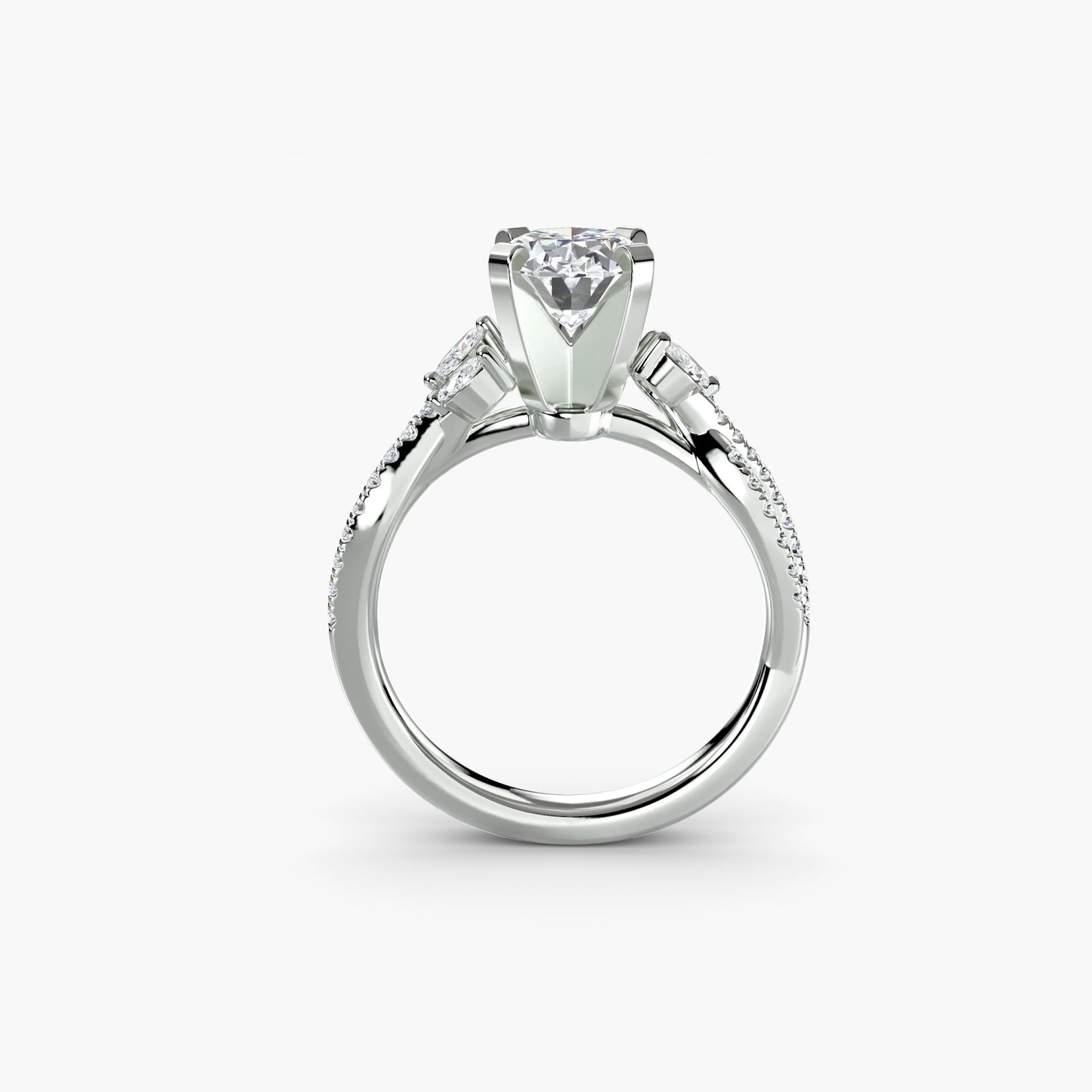 The Twist Pavé Ring - AYKA JEWELS