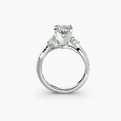 The Twist Pavé Ring - AYKA JEWELS
