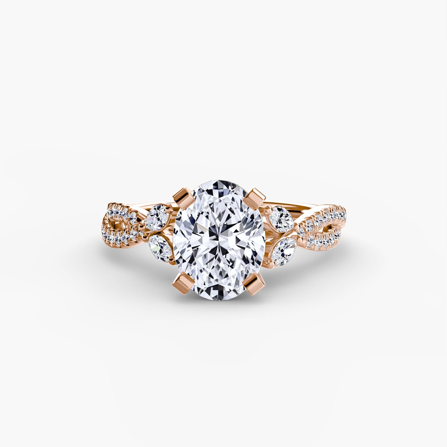 The Twist Pavé Ring - AYKA JEWELS