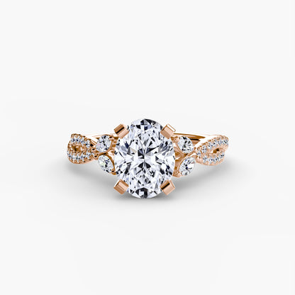 The Twist Pavé Ring - AYKA JEWELS