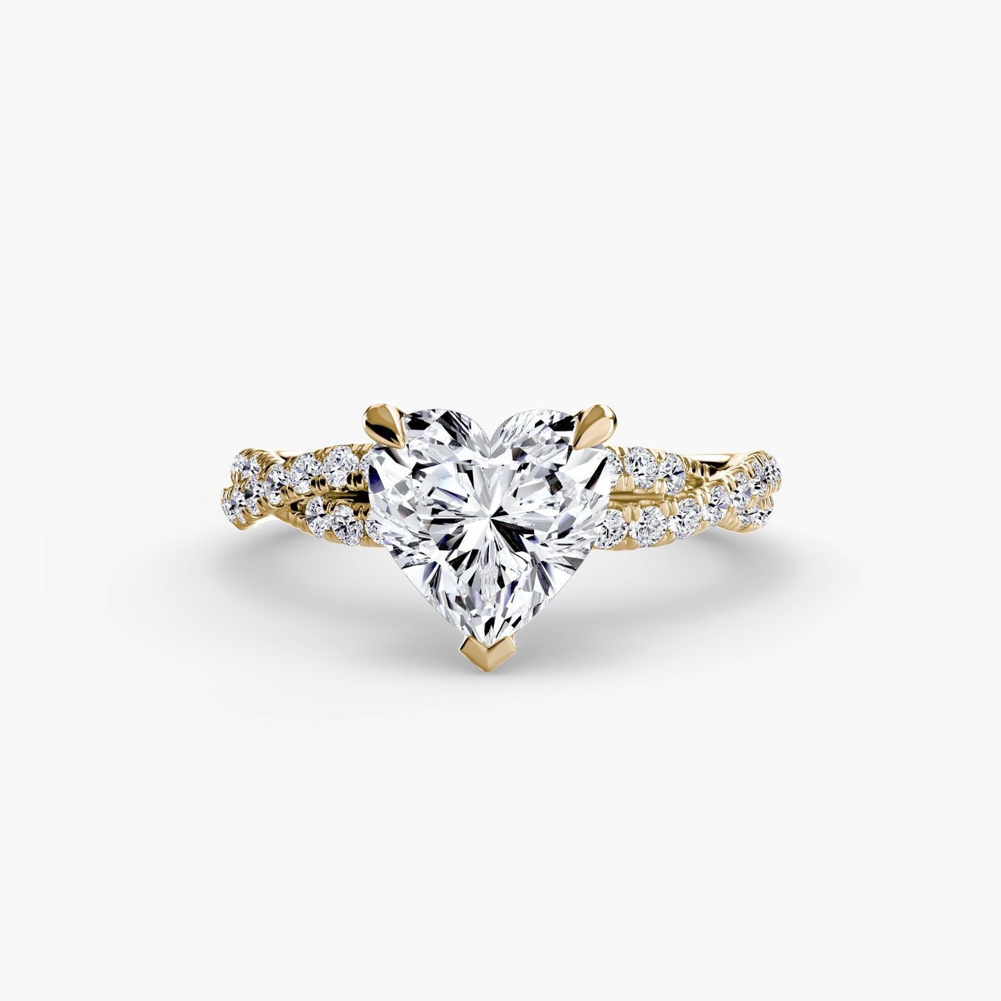 The Twisted Pavé Solitaire - AYKA JEWELS