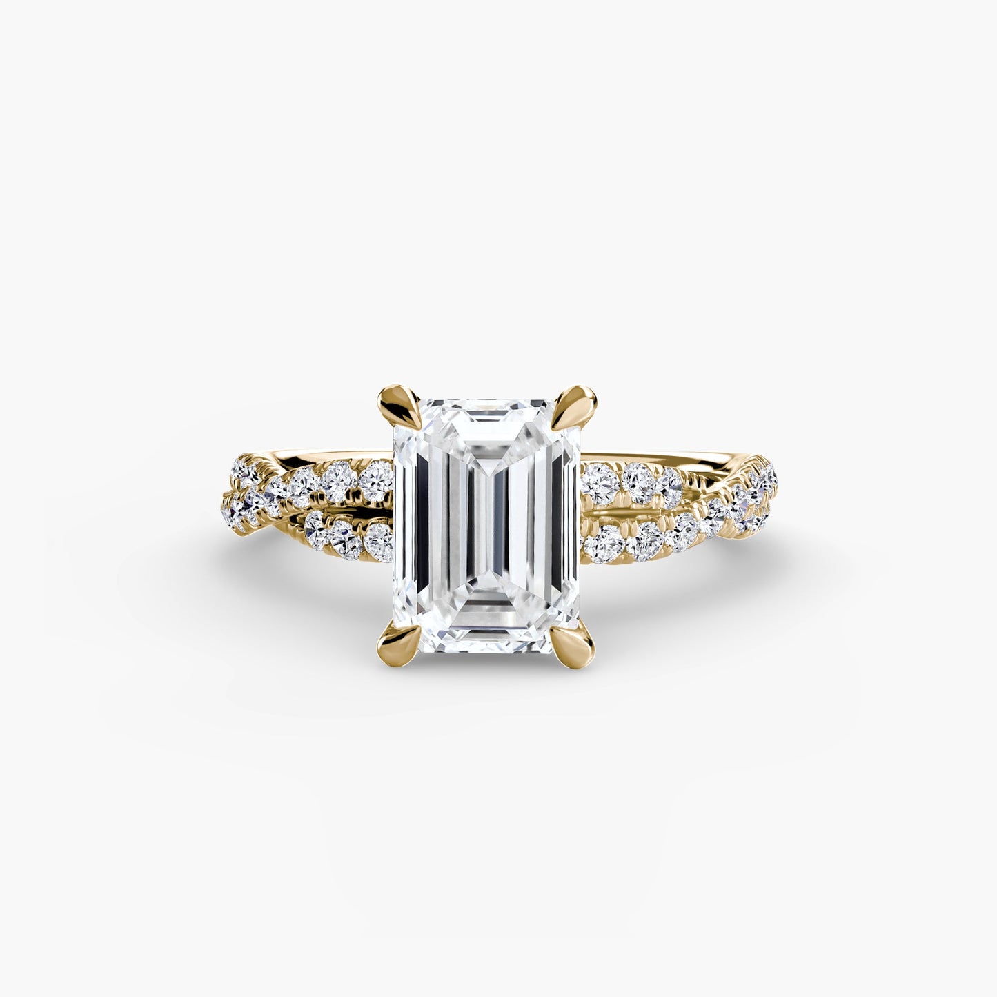 The Twisted Pavé Solitaire - AYKA JEWELS