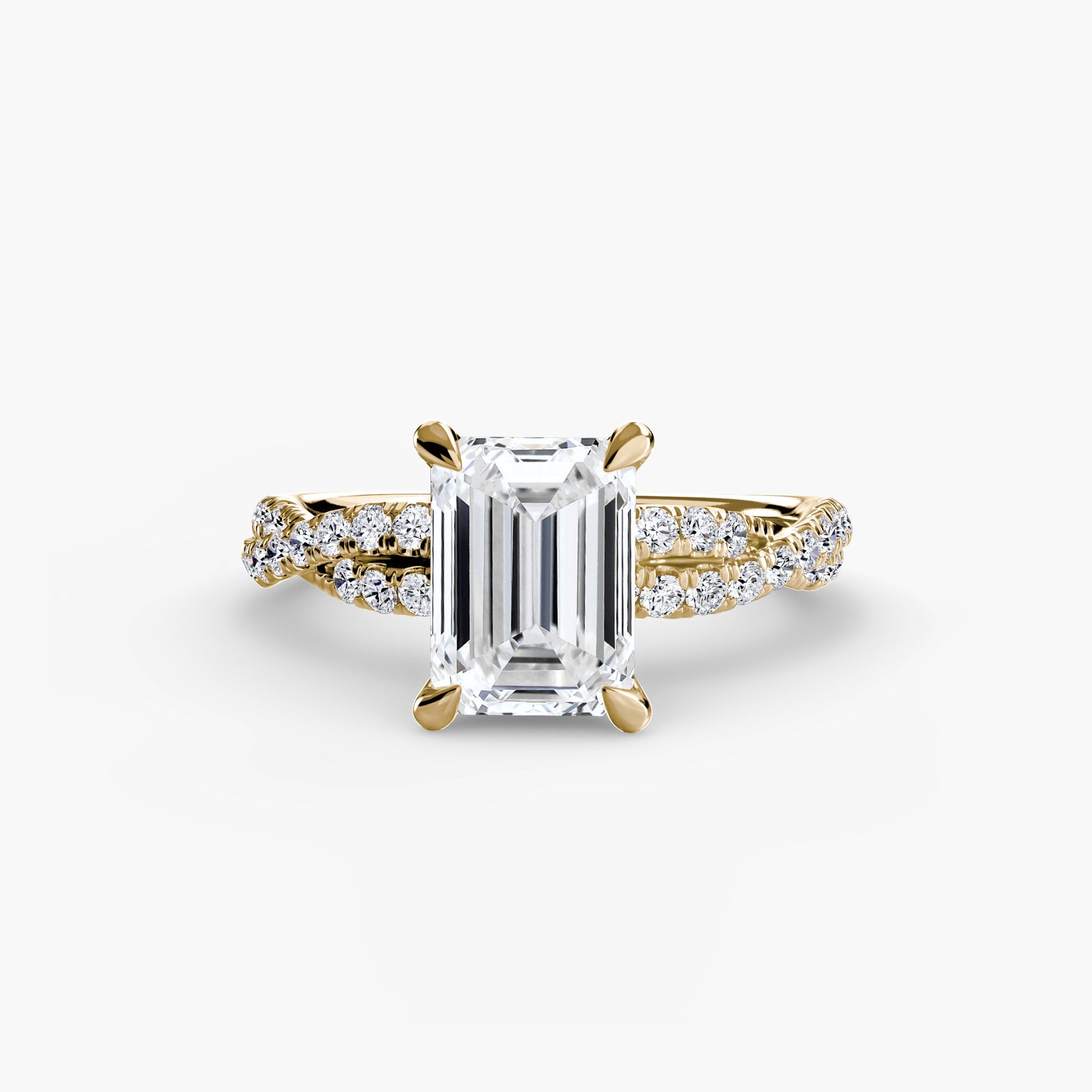 The Twisted Pavé Solitaire - AYKA JEWELS