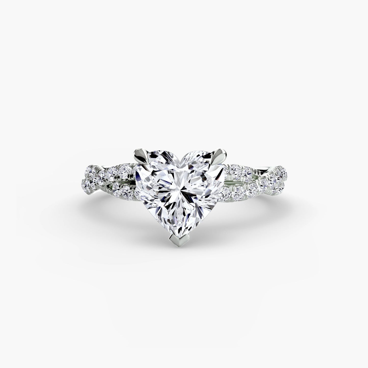 The Twisted Pavé Solitaire - AYKA JEWELS