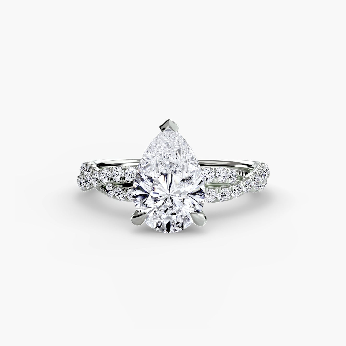 The Twisted Pavé Solitaire - AYKA JEWELS