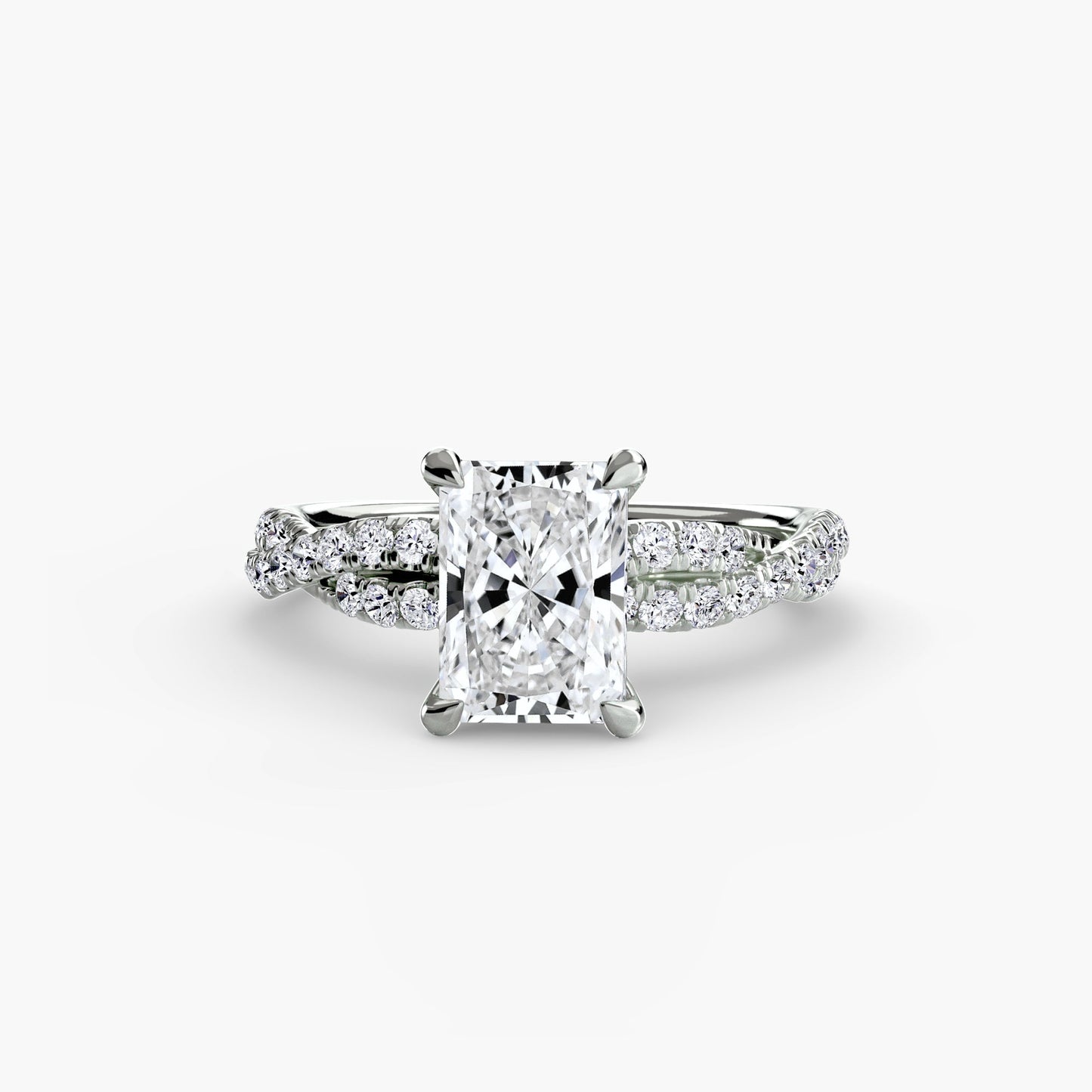 The Twisted Pavé Solitaire - AYKA JEWELS