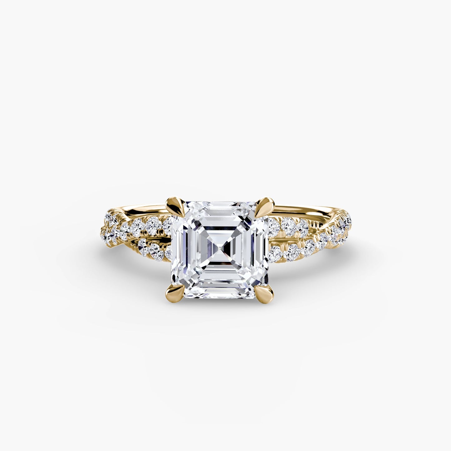 The Twisted Pavé Solitaire - AYKA JEWELS