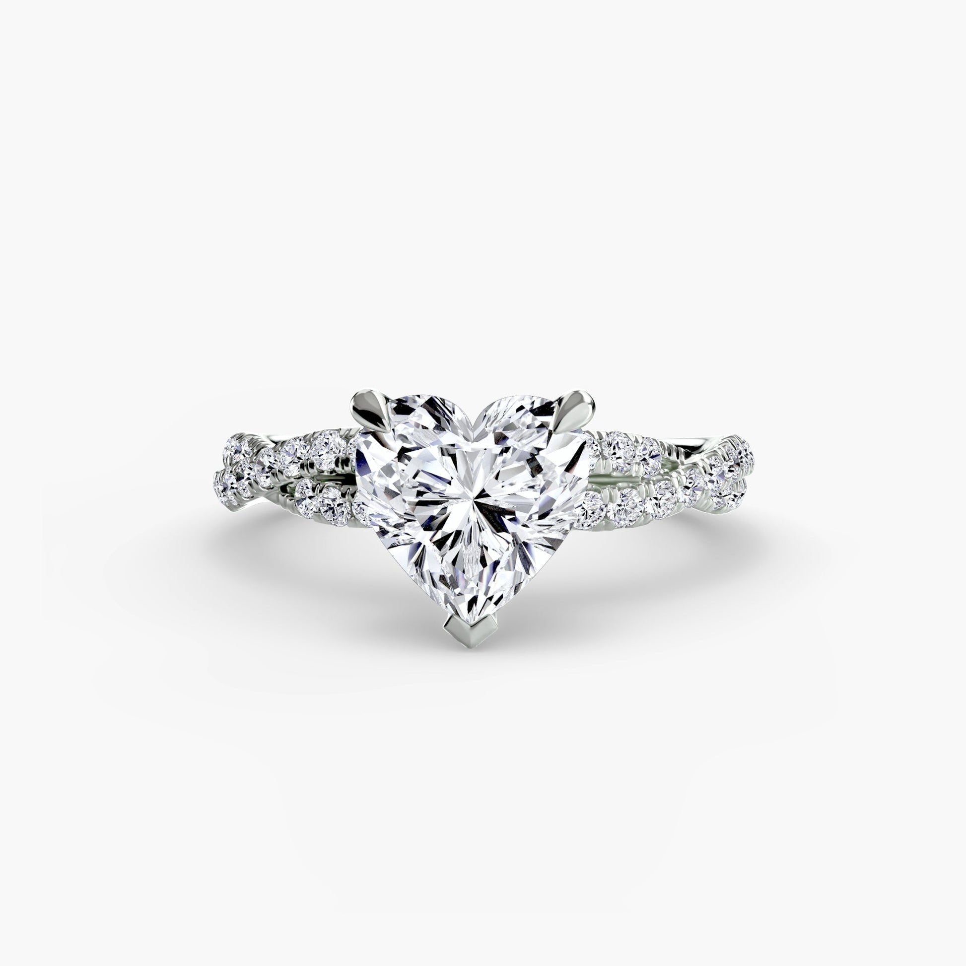 The Twisted Pavé Solitaire - AYKA JEWELS