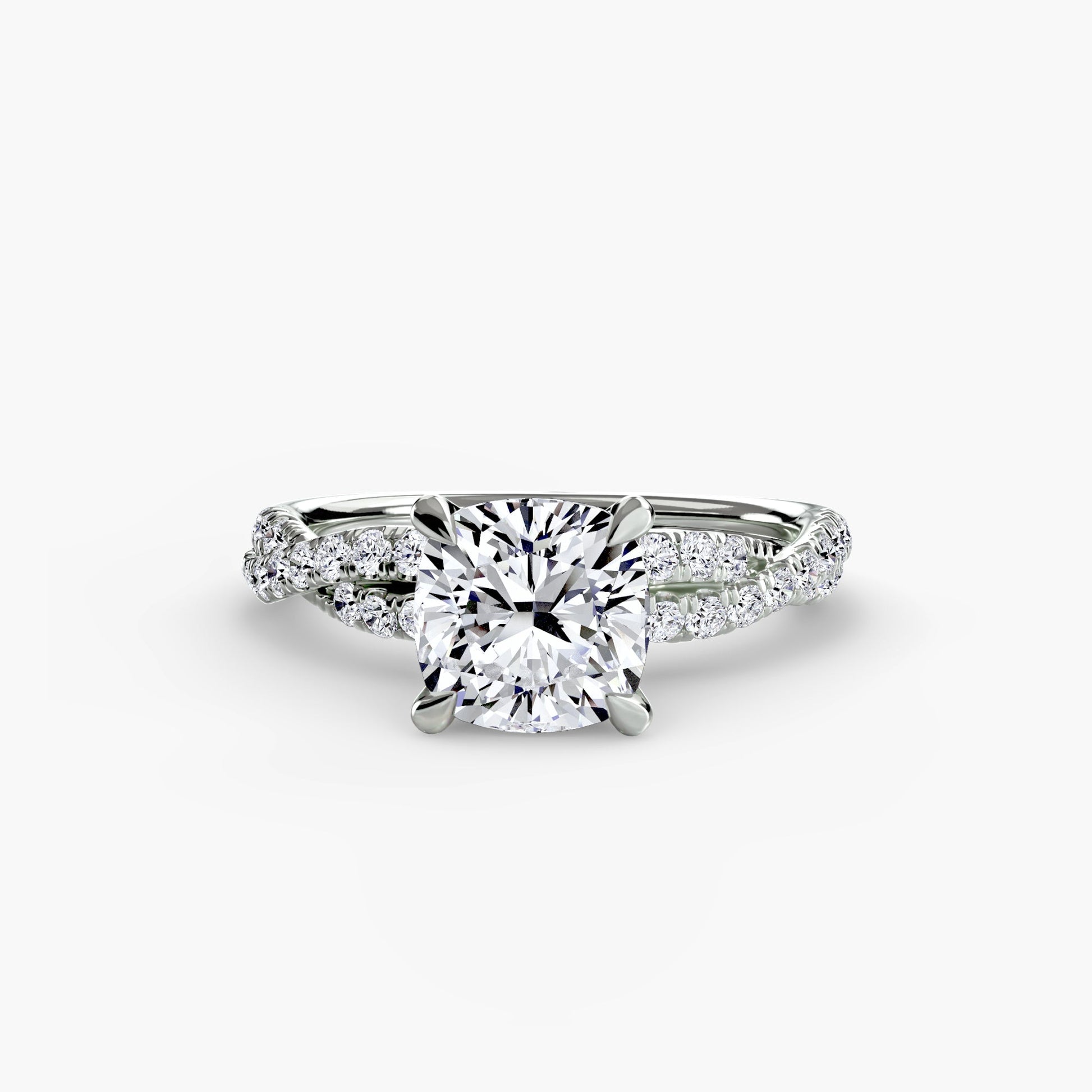 The Twisted Pavé Solitaire - AYKA JEWELS