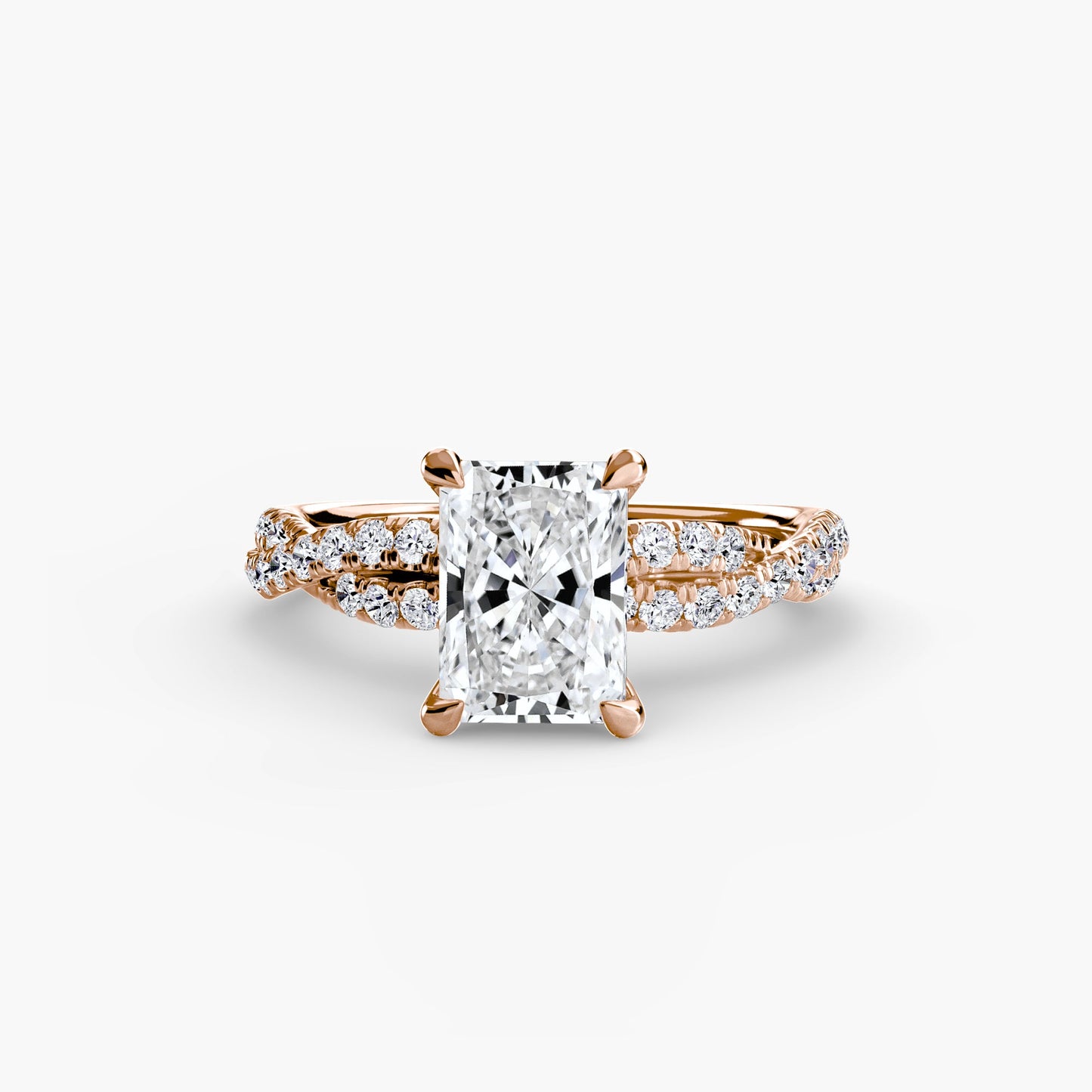 The Twisted Pavé Solitaire - AYKA JEWELS