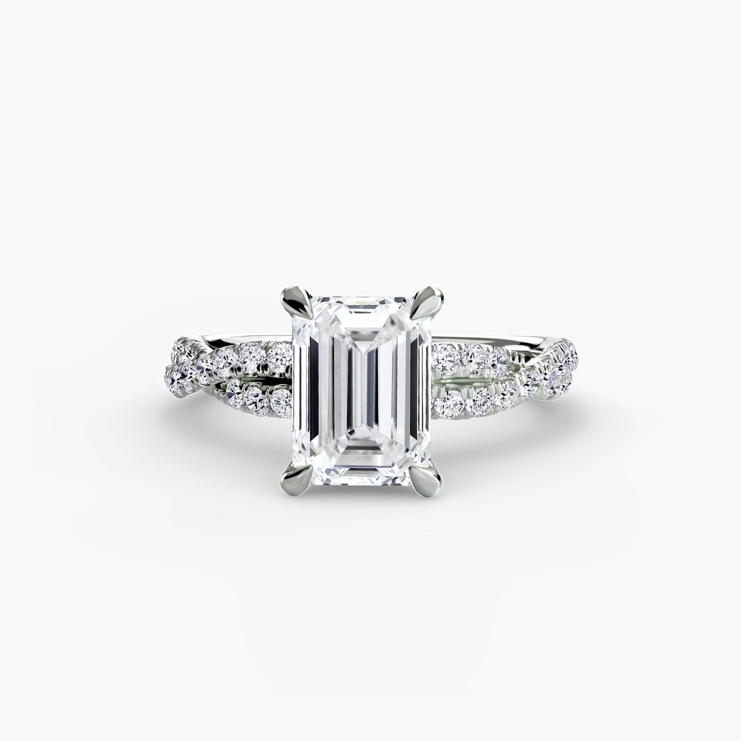 The Twisted Pavé Solitaire - AYKA JEWELS