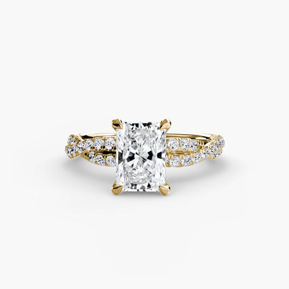 The Twisted Pavé Solitaire - AYKA JEWELS