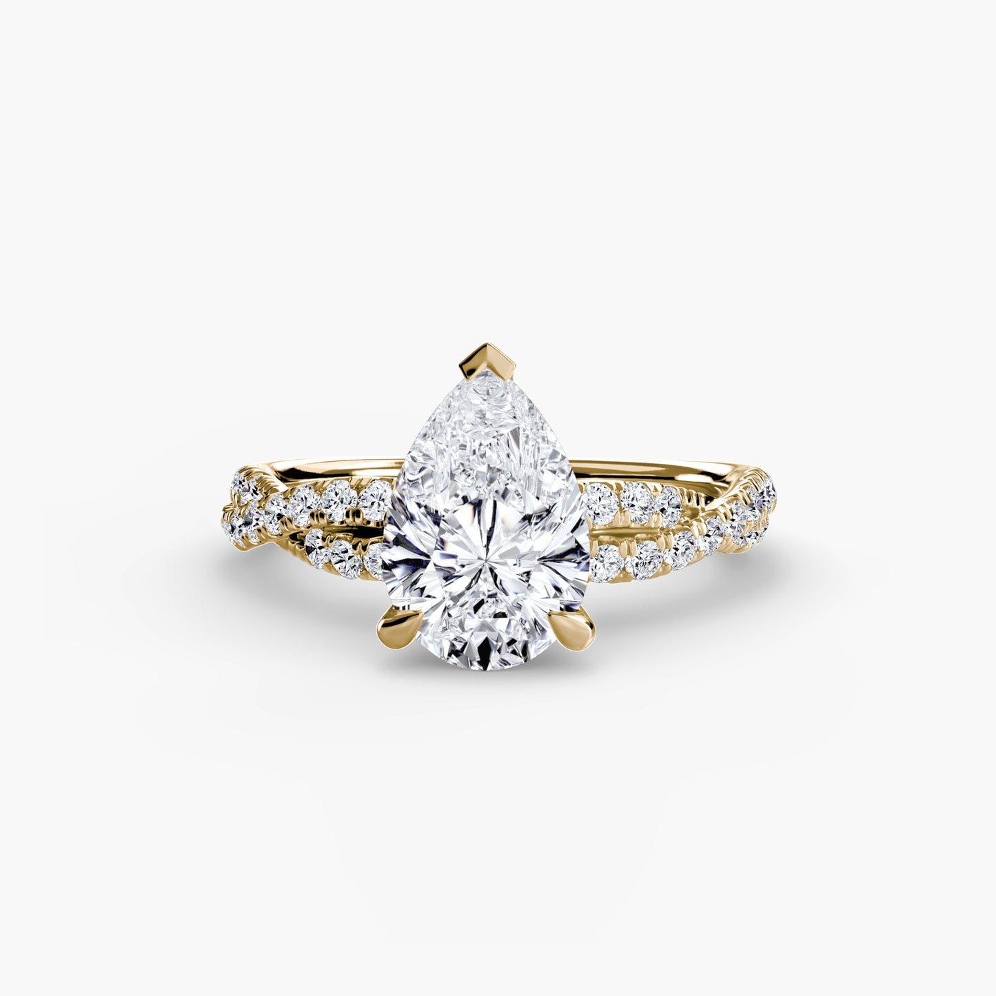 The Twisted Pavé Solitaire - AYKA JEWELS