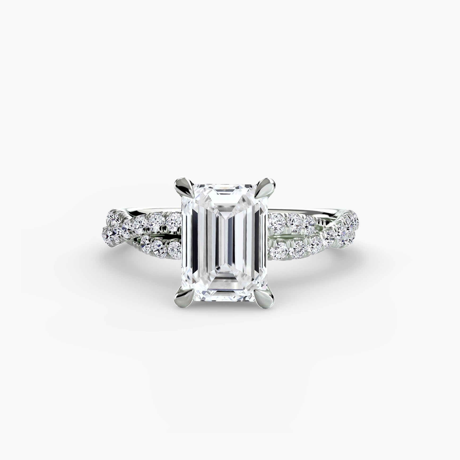 The Twisted Pavé Solitaire - AYKA JEWELS