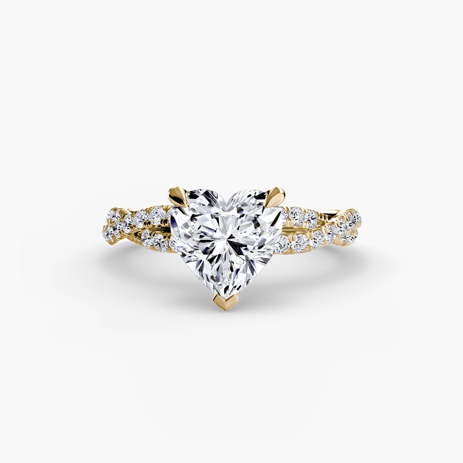 The Twisted Pavé Solitaire - AYKA JEWELS