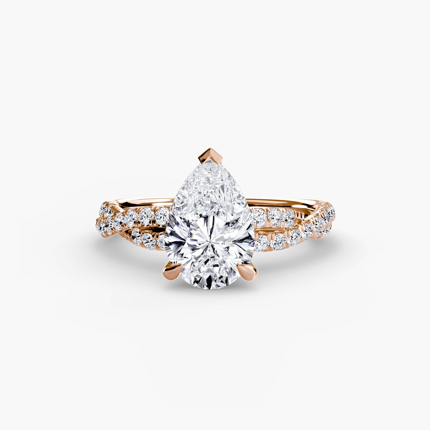 The Twisted Pavé Solitaire - AYKA JEWELS
