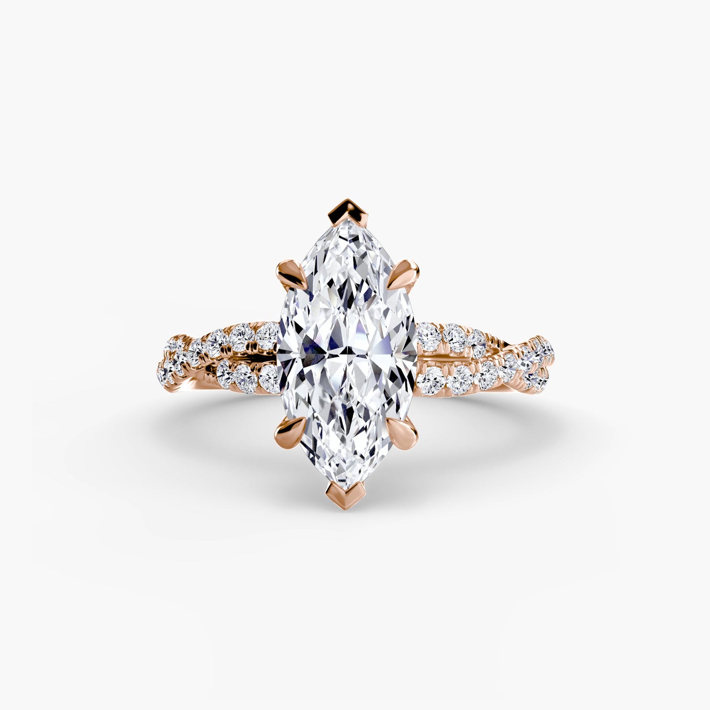 The Twisted Pavé Solitaire - AYKA JEWELS
