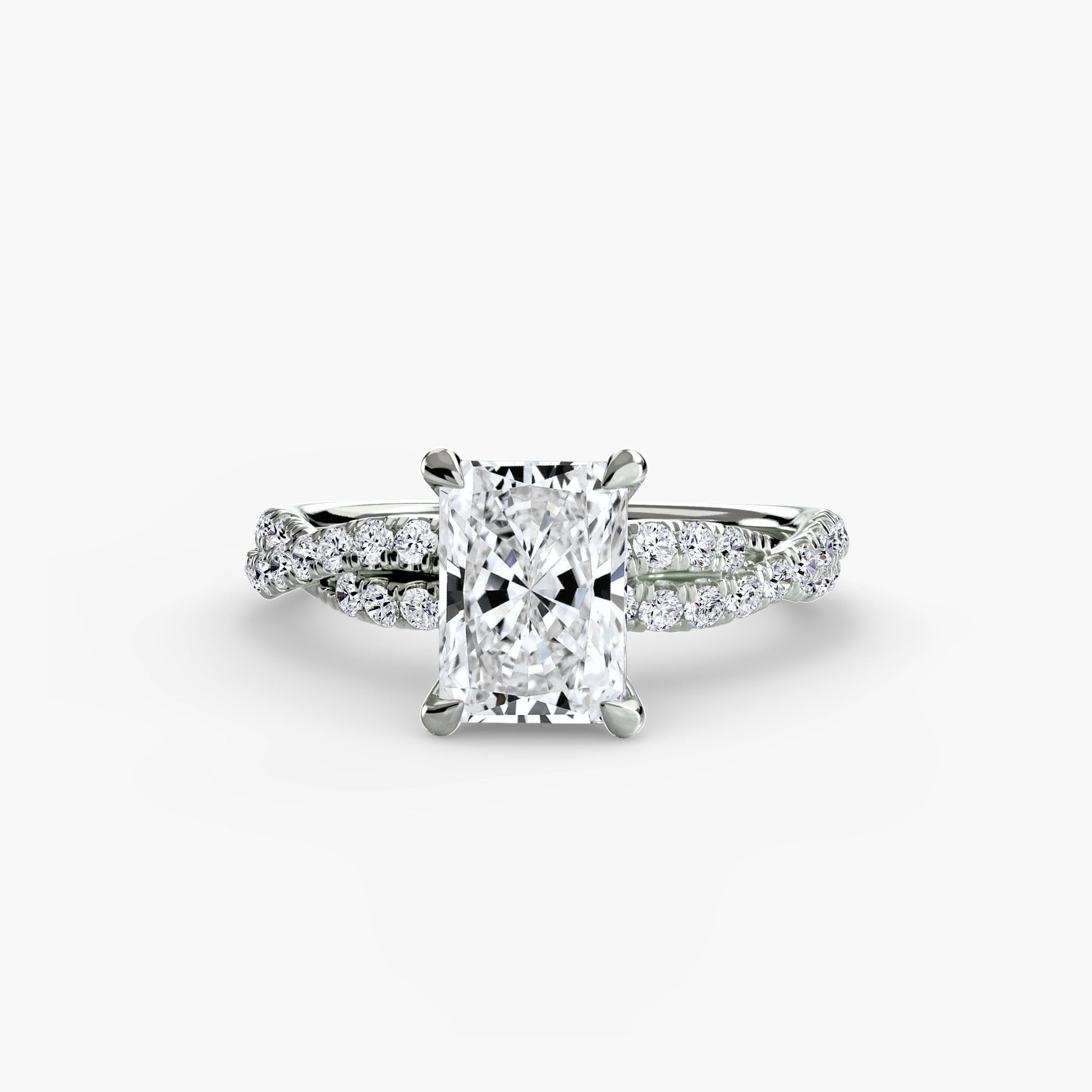 The Twisted Pavé Solitaire - AYKA JEWELS