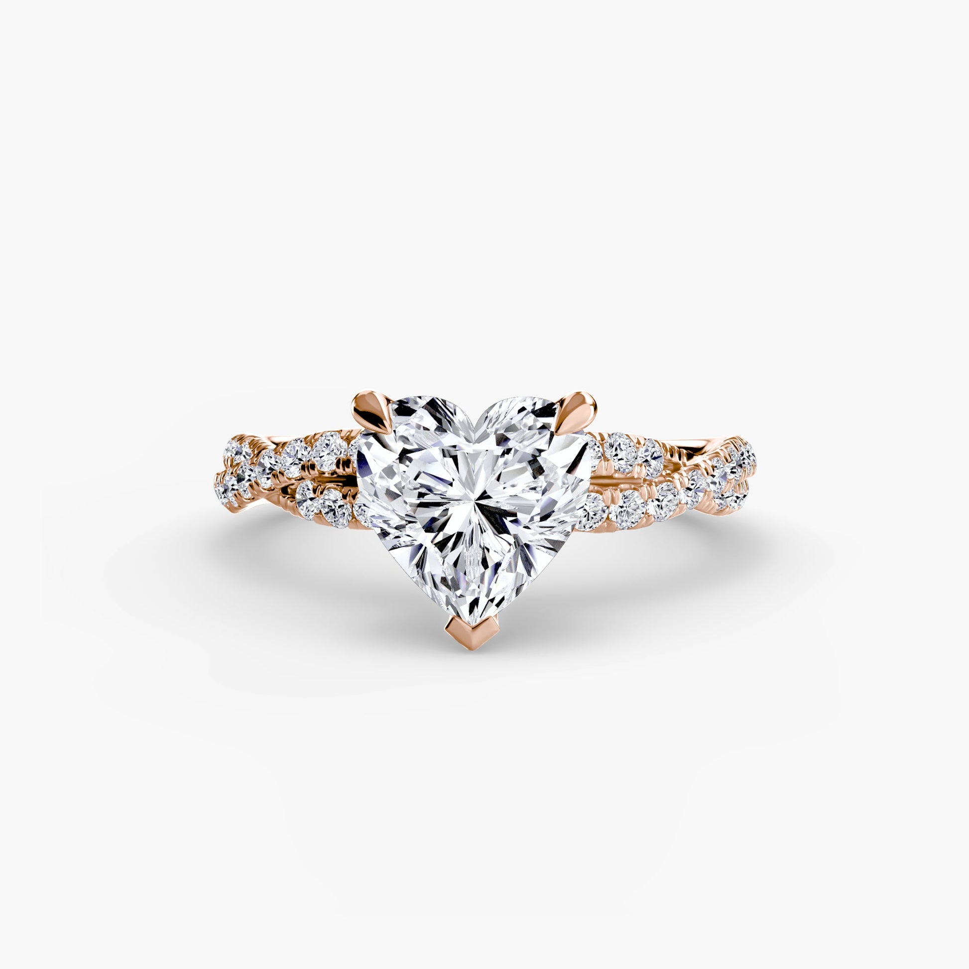 The Twisted Pavé Solitaire - AYKA JEWELS