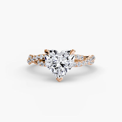The Twisted Pavé Solitaire - AYKA JEWELS