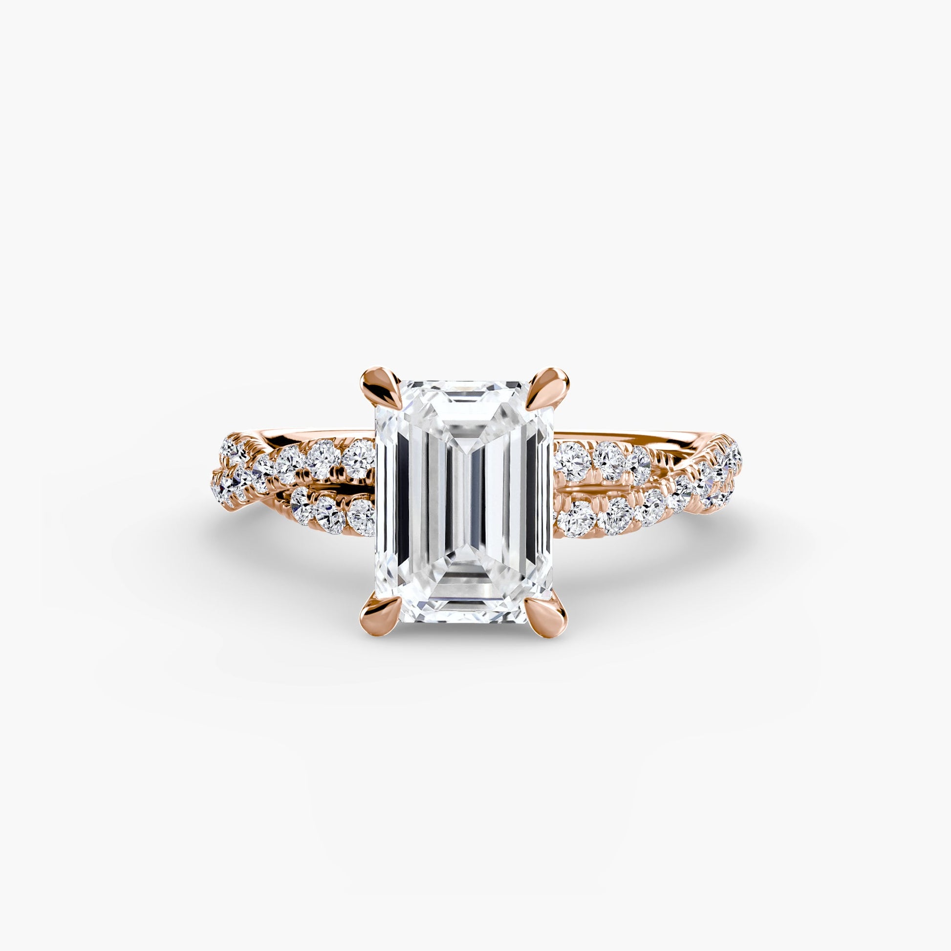 The Twisted Pavé Solitaire - AYKA JEWELS