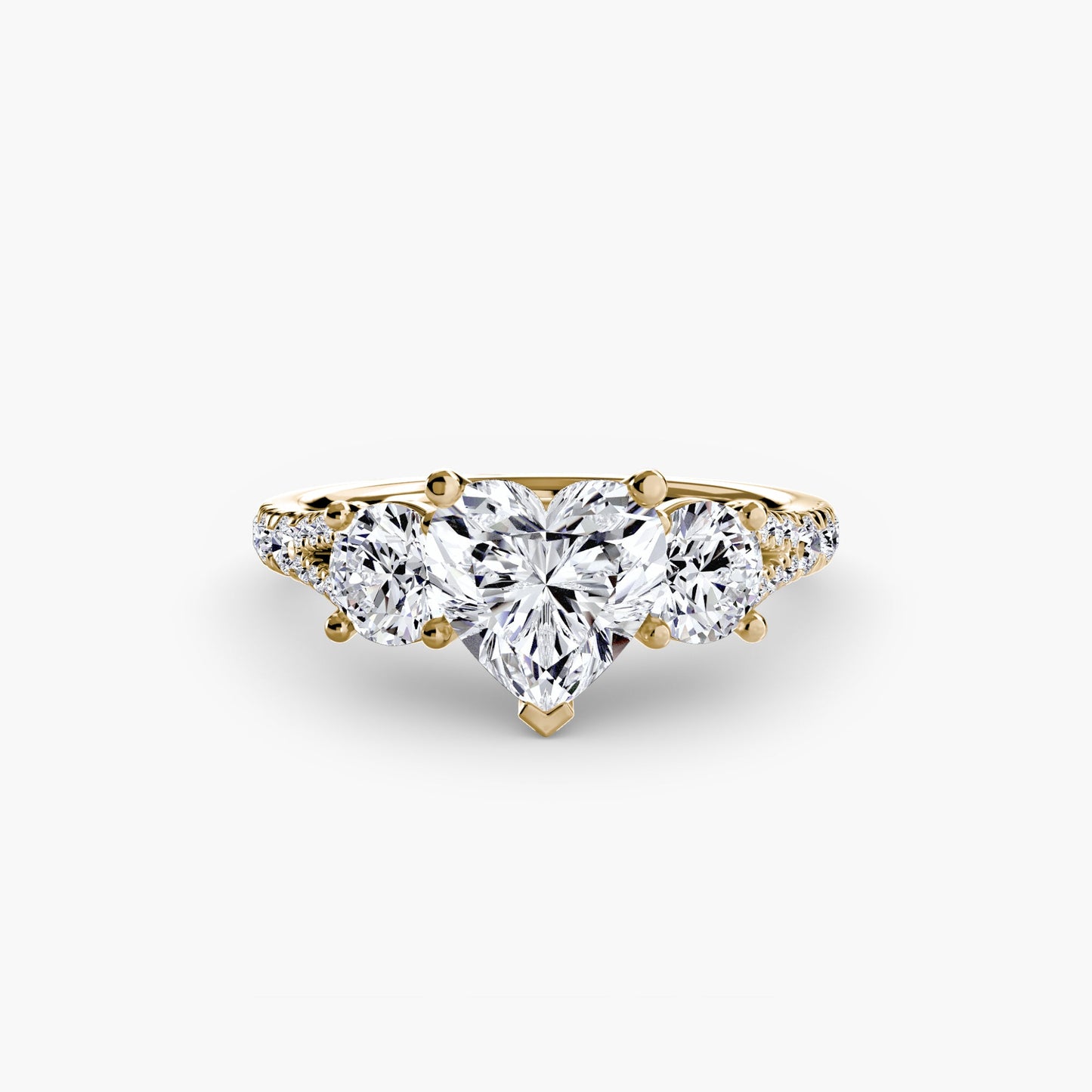 Three-Stone with Pavé Band 3 - AYKA JEWELS