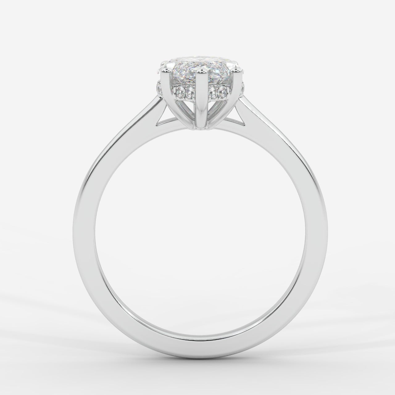 Vivienne Diamond Ring with Hidden Halo - Marquise - AYKA JEWELS
