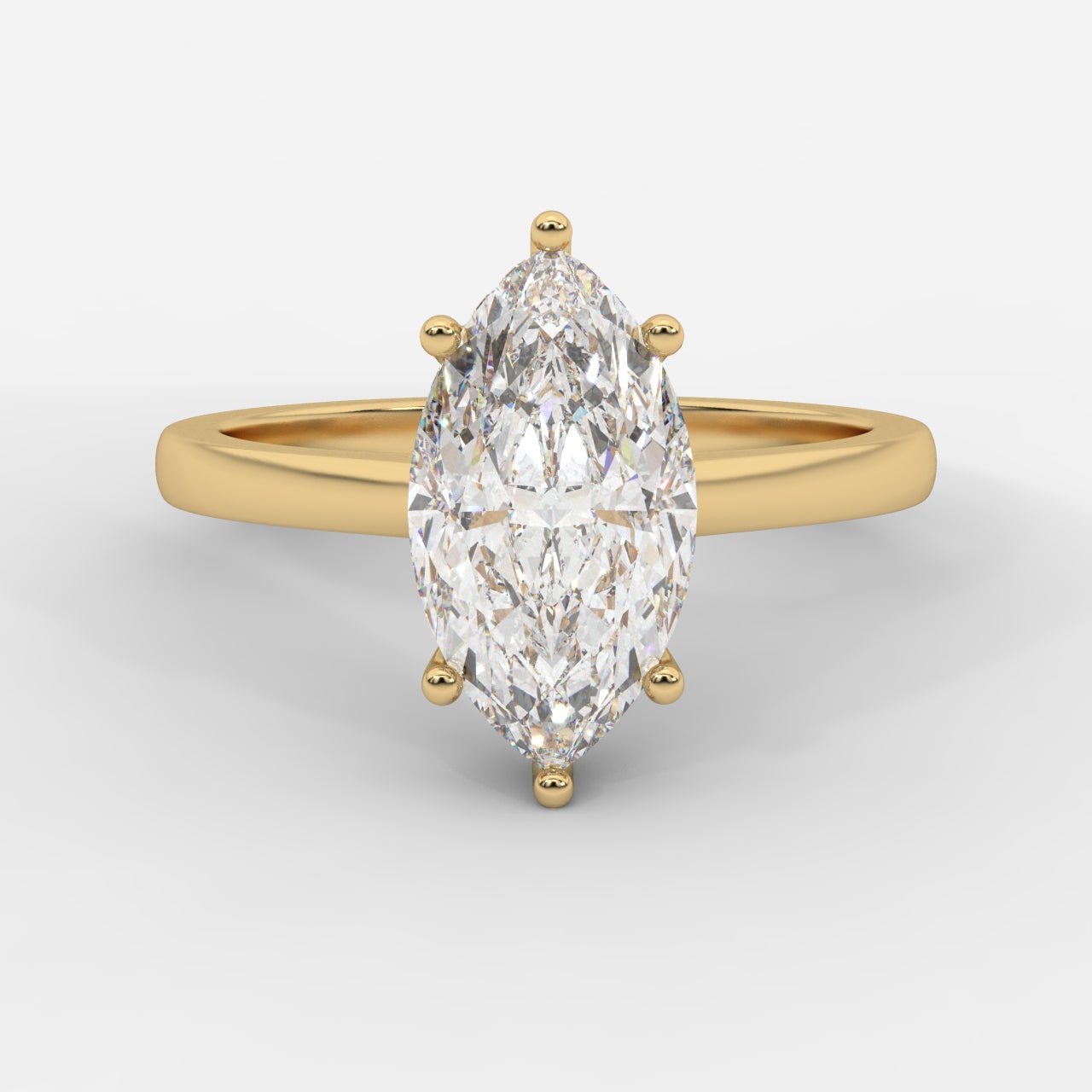 Vivienne Diamond Ring with Hidden Halo - Marquise - AYKA JEWELS