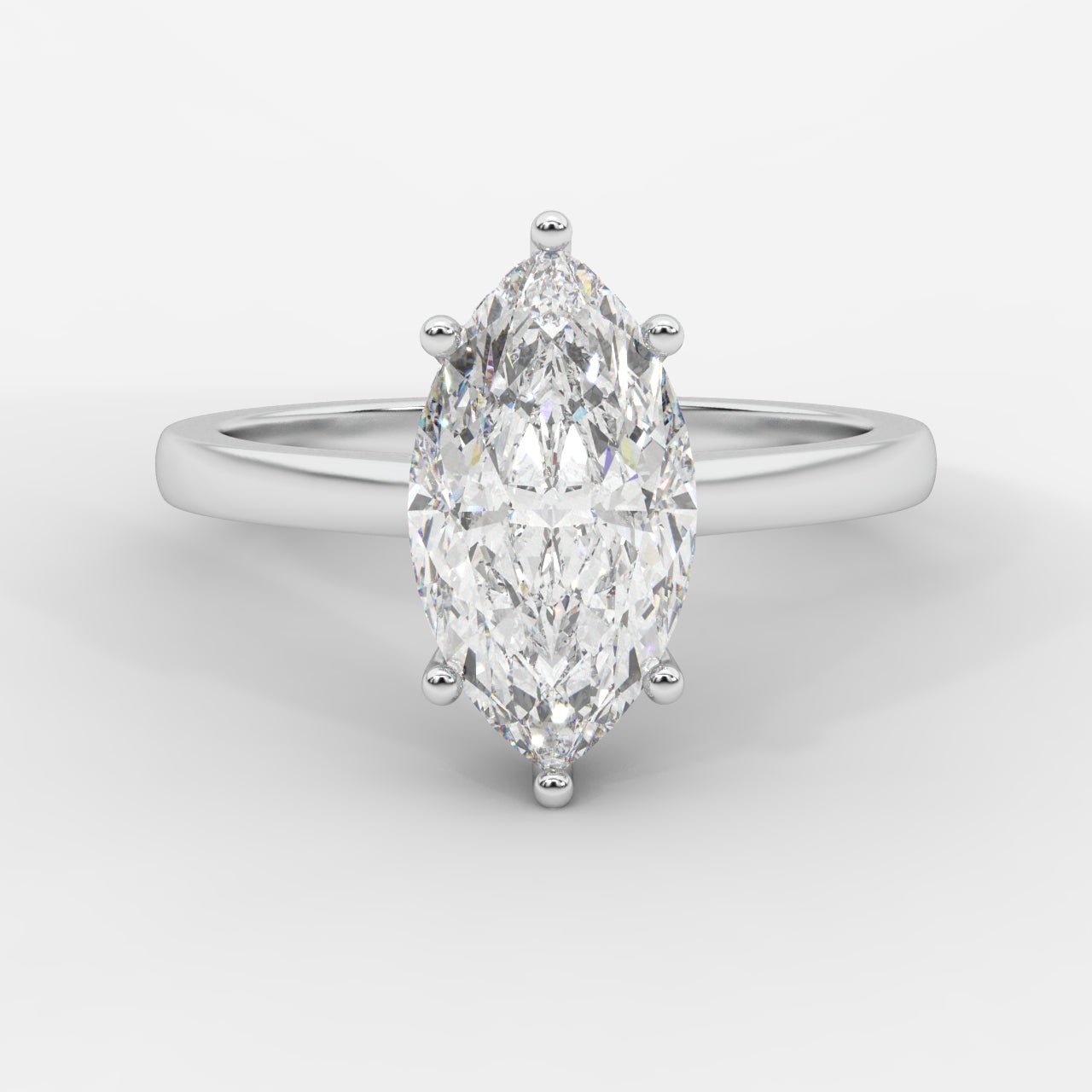 Vivienne Diamond Ring with Hidden Halo - Marquise - AYKA JEWELS