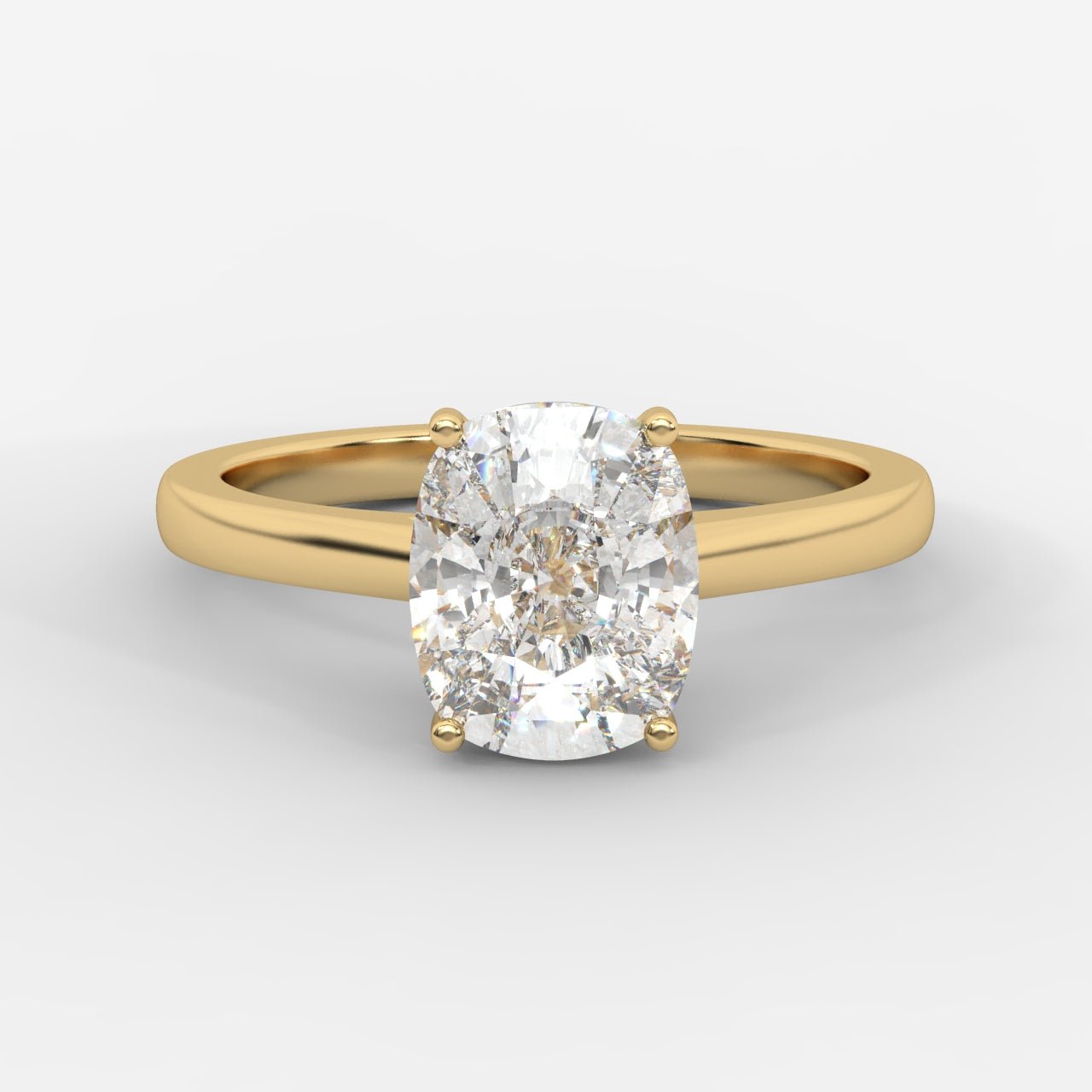 Vivienne Solitaire Ring - Cushion - AYKA JEWELS