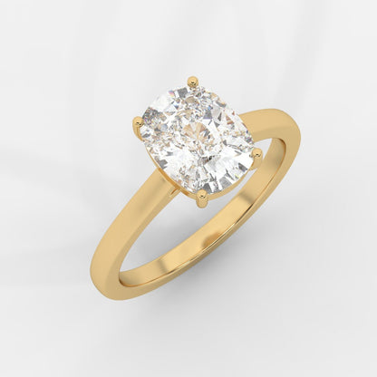 Vivienne Solitaire Ring - Cushion - AYKA JEWELS