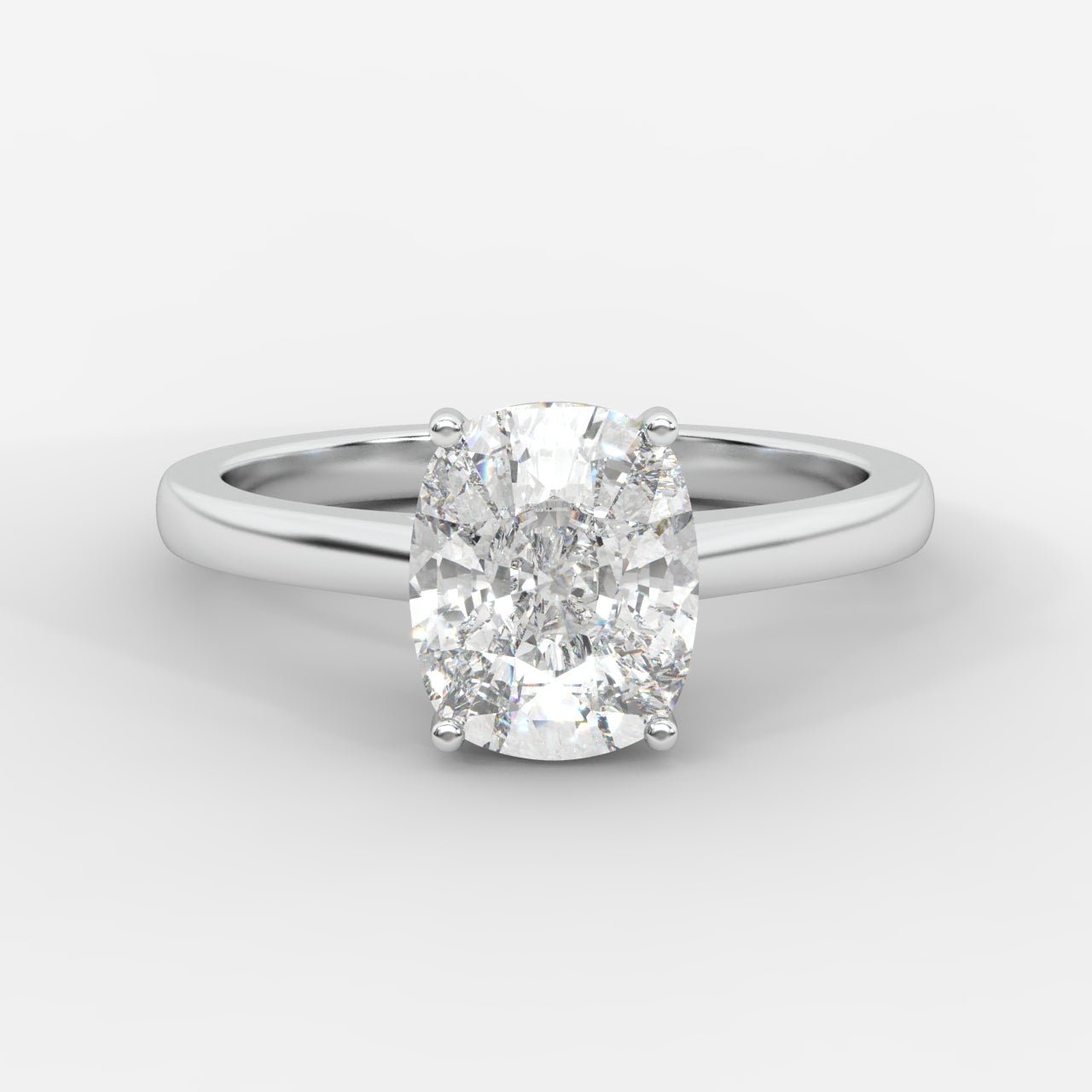 Vivienne Solitaire Ring - Cushion - AYKA JEWELS