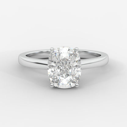 Vivienne Solitaire Ring - Cushion - AYKA JEWELS