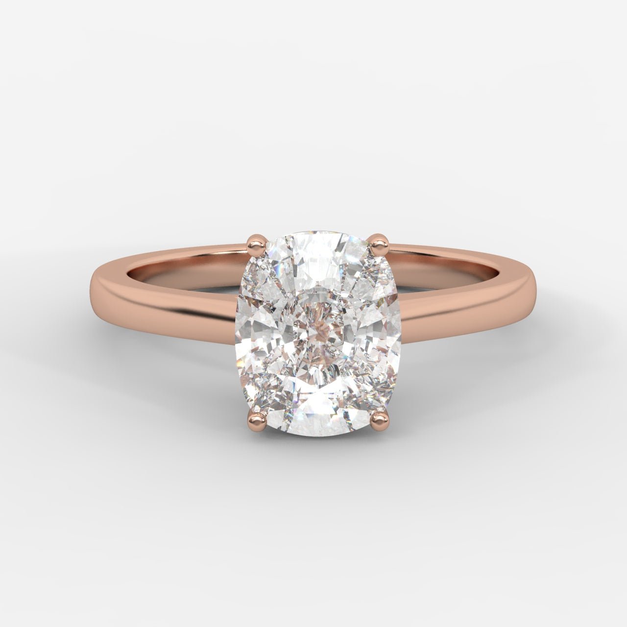 Vivienne Solitaire Ring - Cushion - AYKA JEWELS
