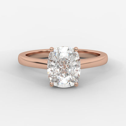 Vivienne Solitaire Ring - Cushion - AYKA JEWELS